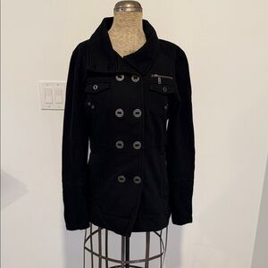 Hurley Winchester Fleece Jacket- Black - Size Small